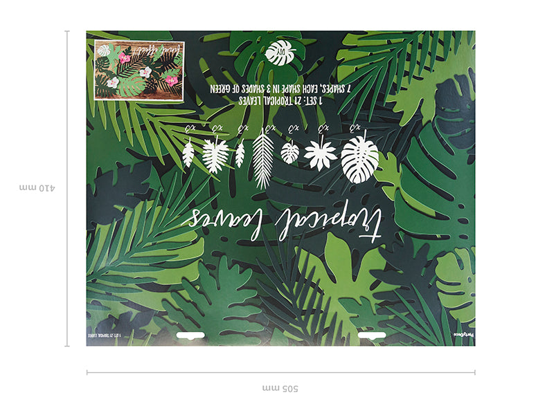 Decorations Aloha - Tropical leaves - Teminis.lt