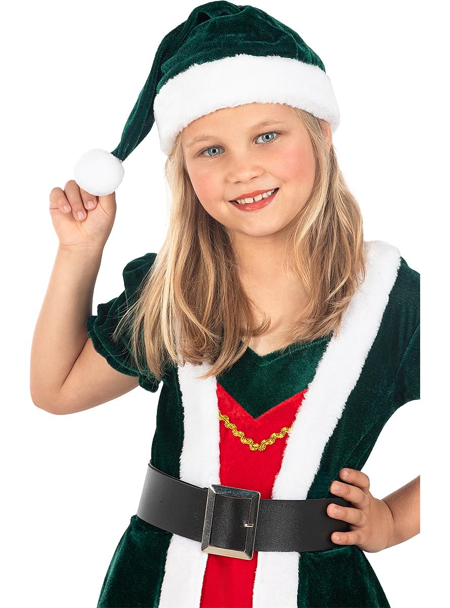 Christmas Elf Costume for Girls - Deluxe Holiday Outfit Teminis.lt