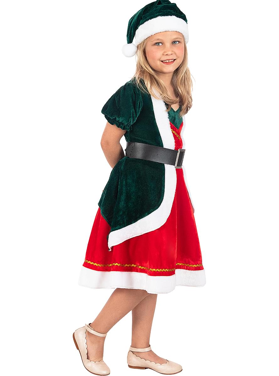 Christmas Elf Costume for Girls - Deluxe Holiday Outfit Teminis.lt