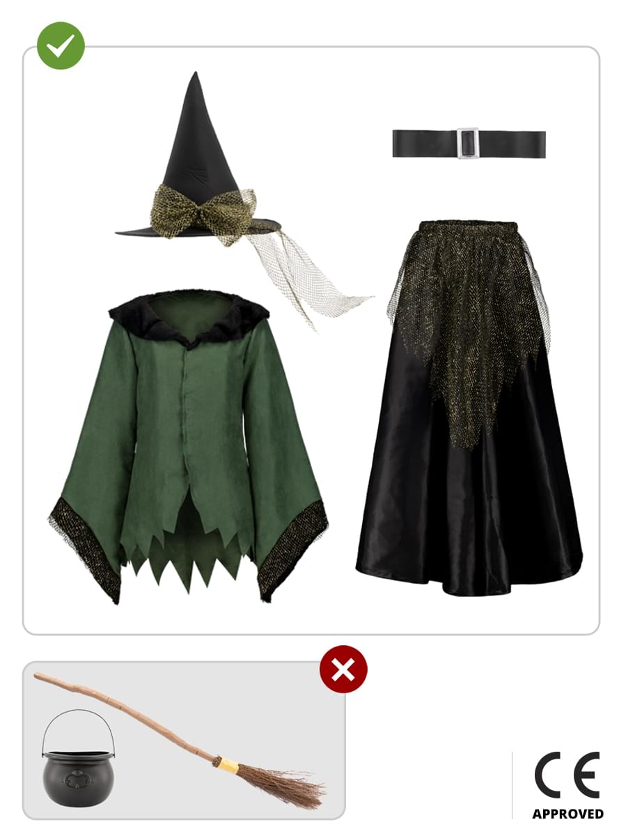 Deluxe Witch costume for girls Teminis.lt