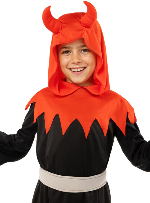 Devil Costume for Kids - Red Tunic, Horns & Tail