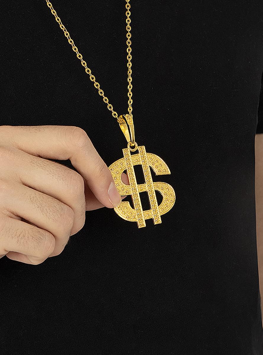Dollar Sign Necklace Teminis.lt