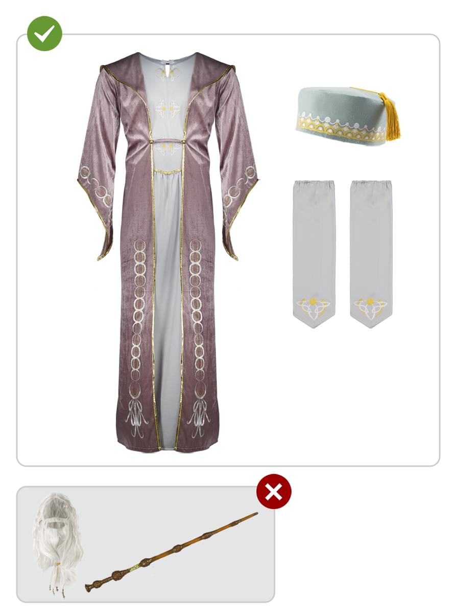 Dumbledore Costume for Adults – Harry Potter Wizard Robe Teminis.lt