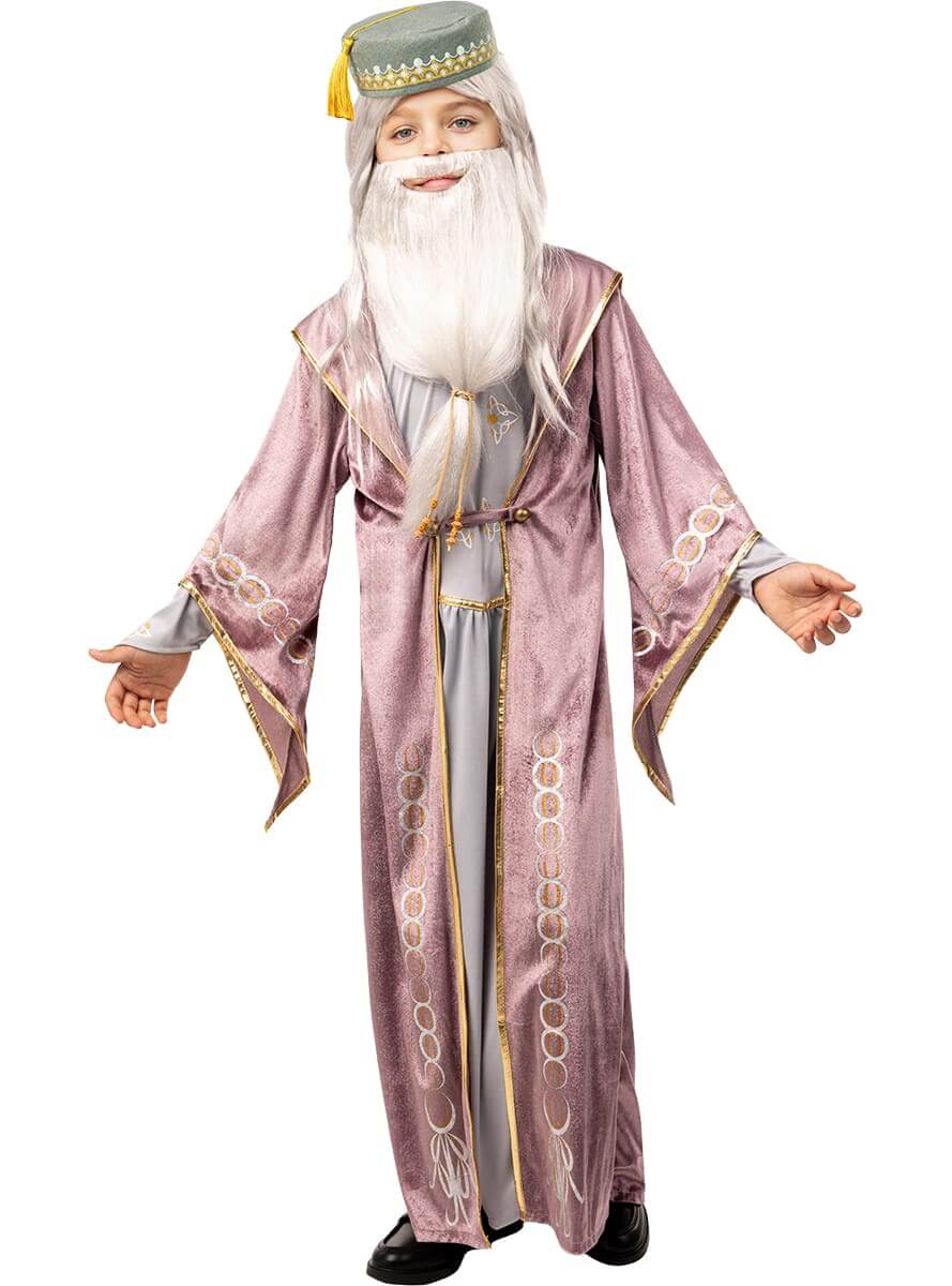 Kids Dumbledore Costume – Harry Potter Wizard Outfit Teminis.lt