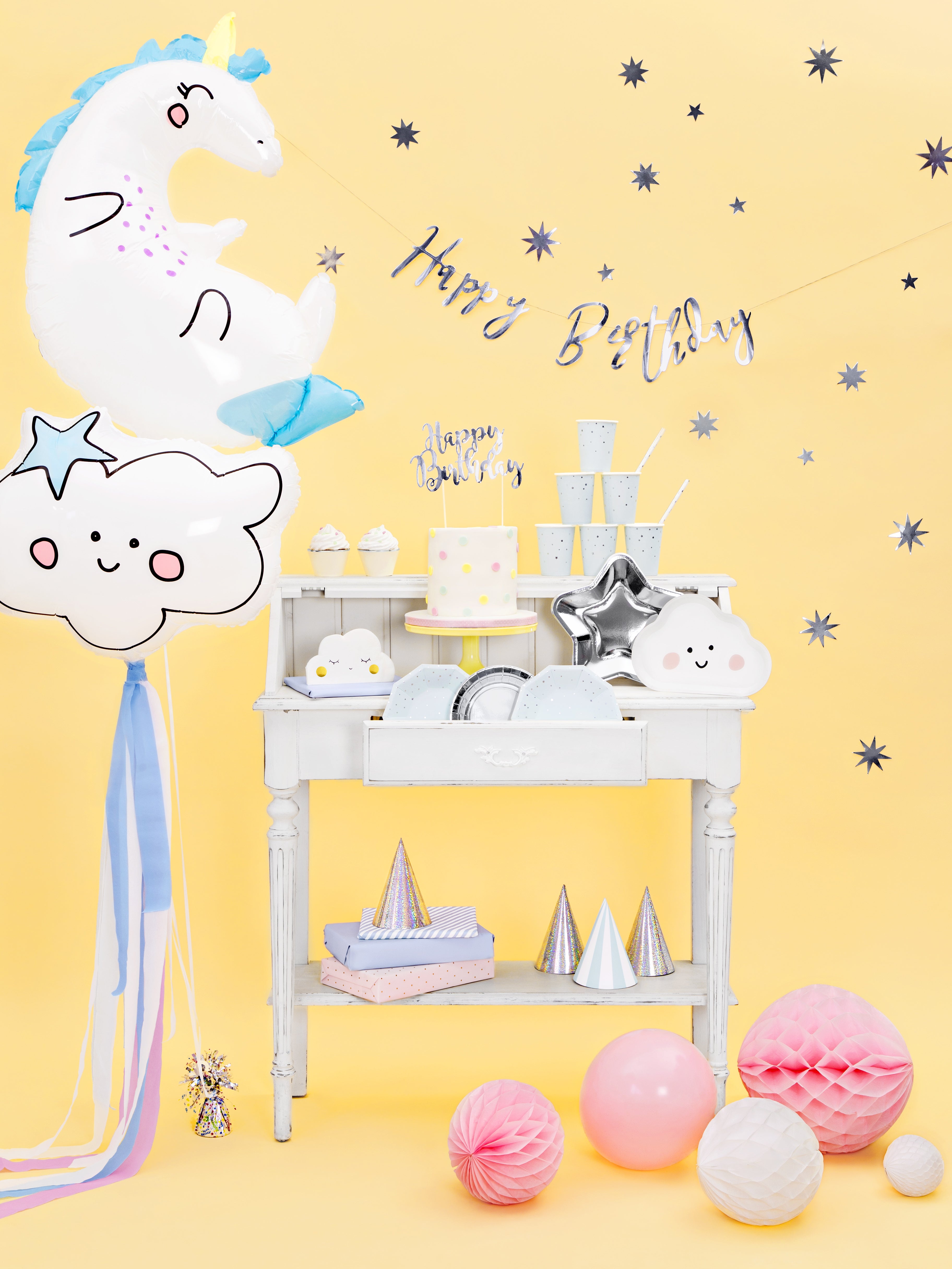 Enchanting Unicorn Foil Balloon - Teminis.lt