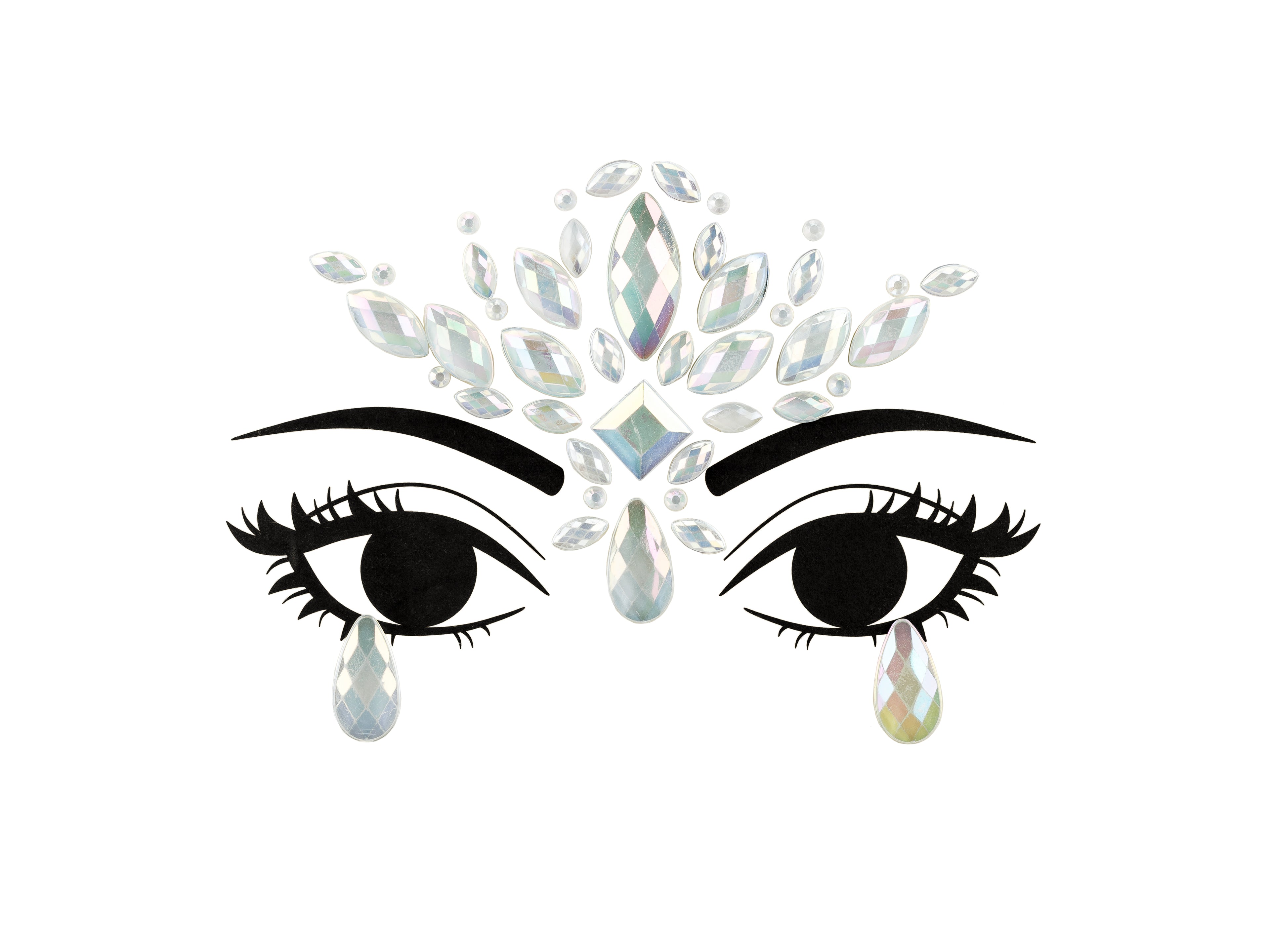 Face Decoration Crystals Glow in the Dark - Teminis.lt
