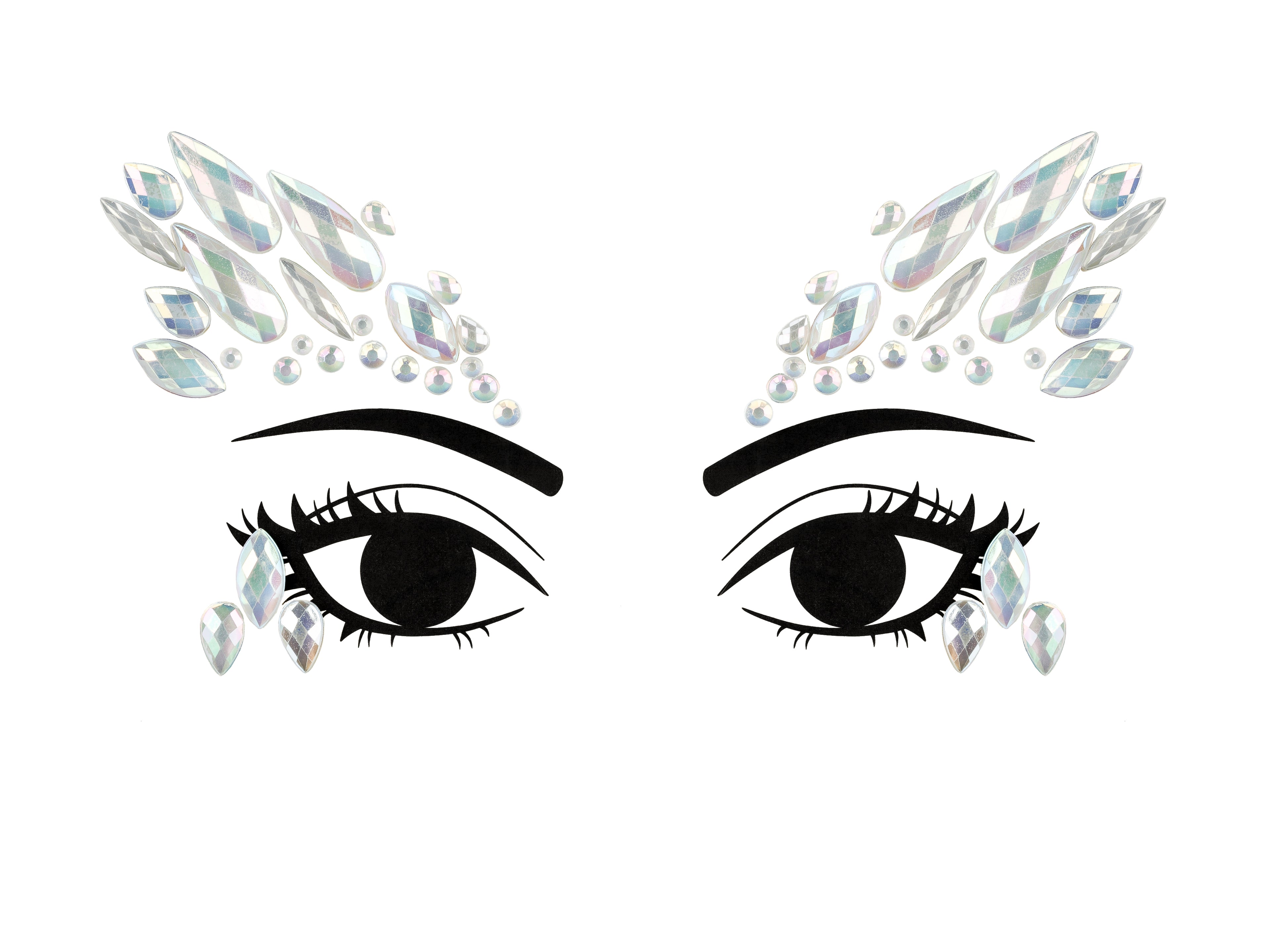 Face Decoration Crystals Glow in the Dark - Teminis.lt