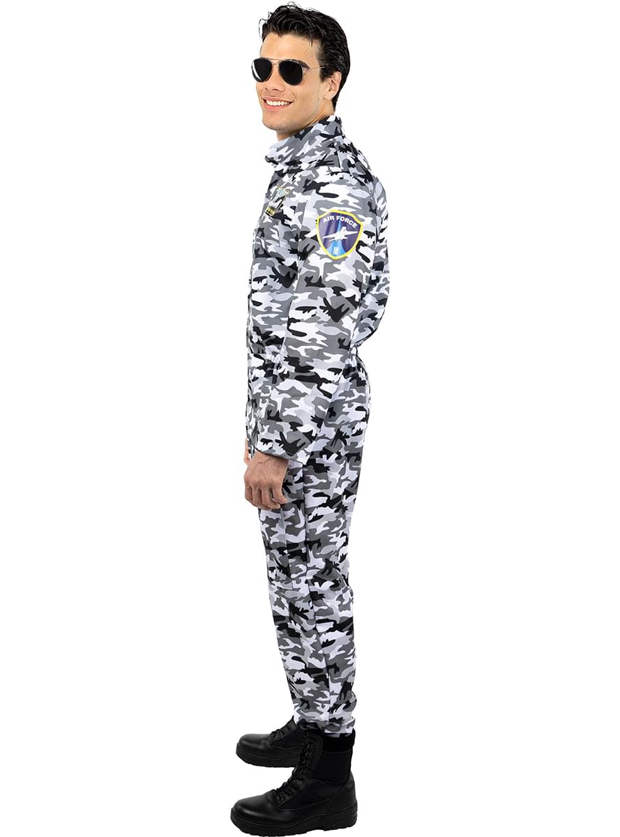 Men's Fighter Pilot Costume – Top Gun Aviator Jumpsuit Teminis.lt