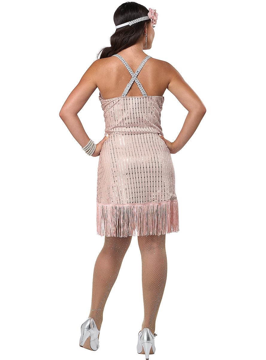 Flapper Costume Women 1920s Pink Gatsby | Teminis.lt Teminis.lt