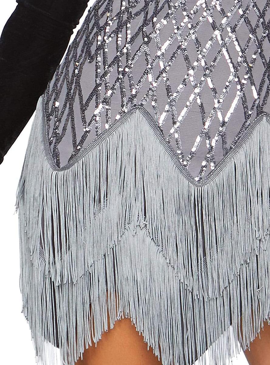 Flapper Costume Women 1920s Sequin Fringe | Teminis.lt Teminis.lt