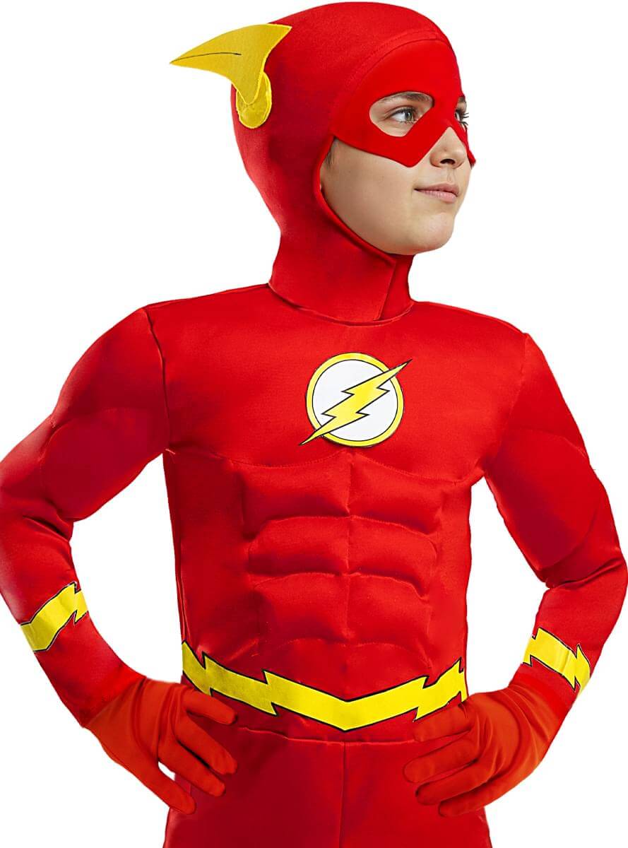 Flash Costume for Kids – Deluxe Speedster Suit Teminis.lt