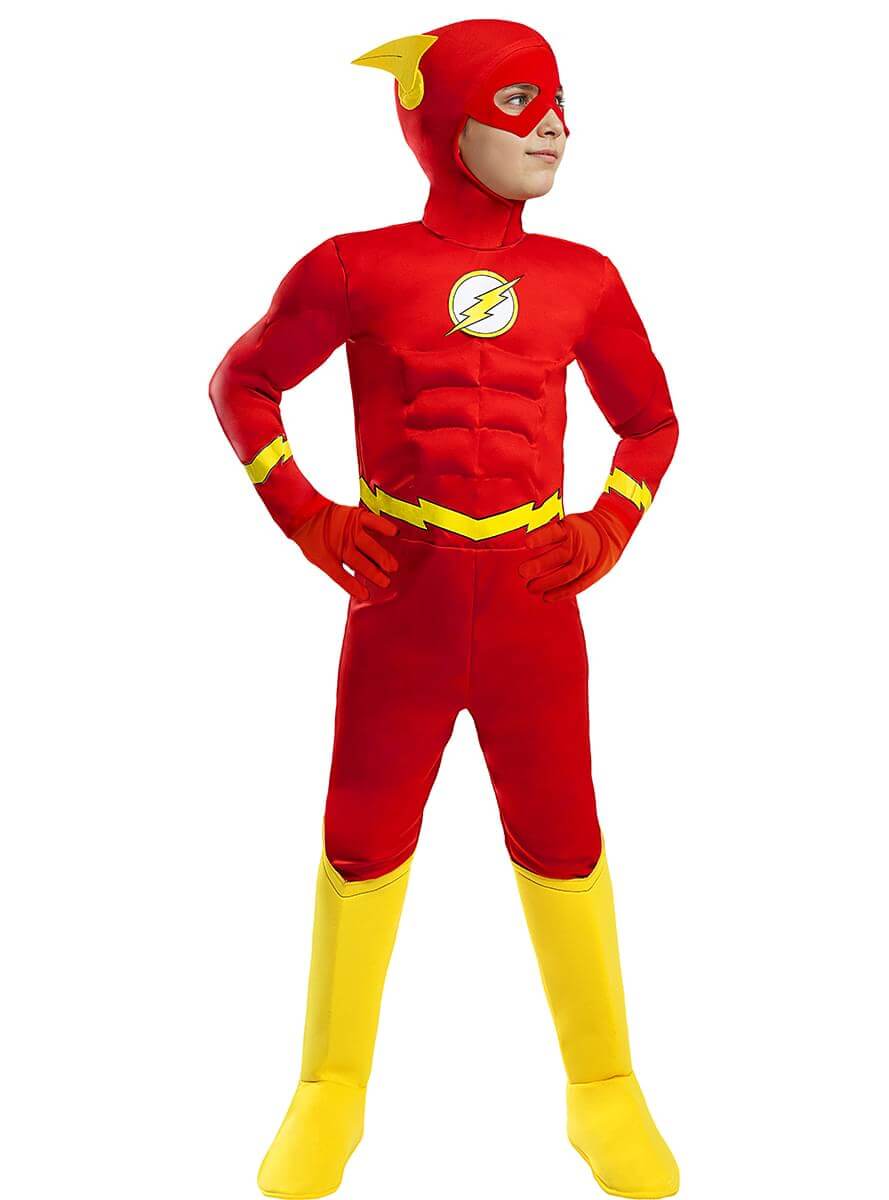 Flash Costume for Kids – Deluxe Speedster Suit Teminis.lt