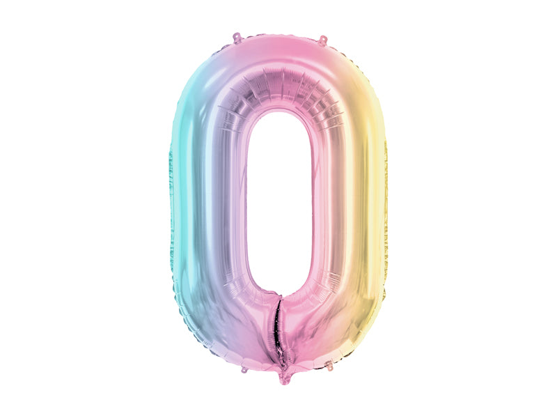Foil Balloon Number ''0'' - Teminis.lt