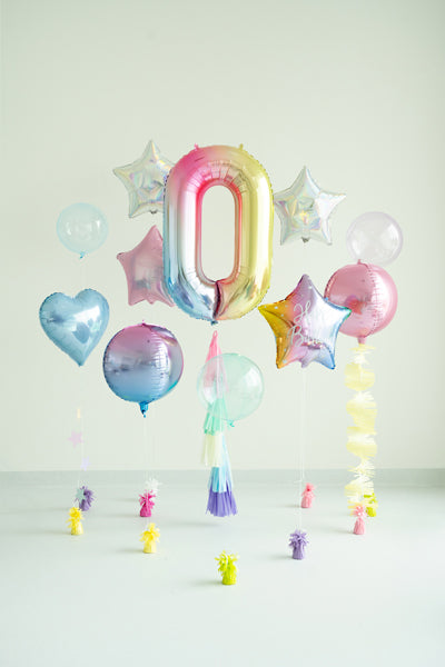 Foil Balloon Number ''0'' - Teminis.lt