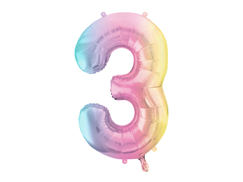 Foil Balloon Number ''3'' - Teminis.lt