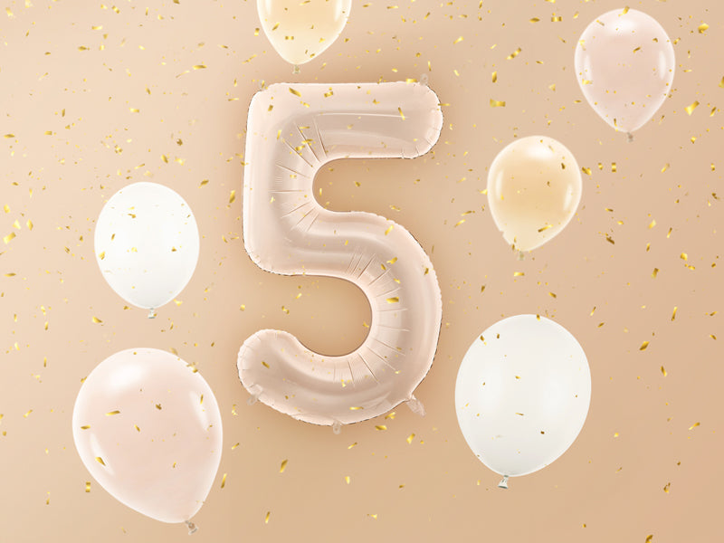 Foil Balloon Number ''5'' - Teminis.lt