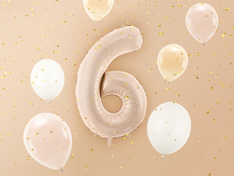 Foil Balloon Number ''6'' - Teminis.lt
