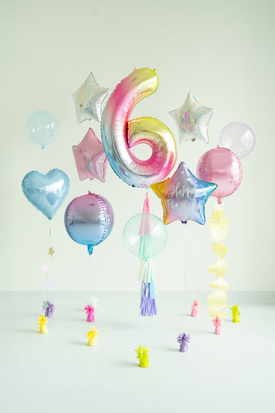 Foil Balloon Number ''6'' - Teminis.lt