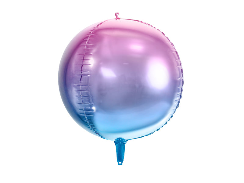 Foil Balloon Ombre Ball - Teminis.lt