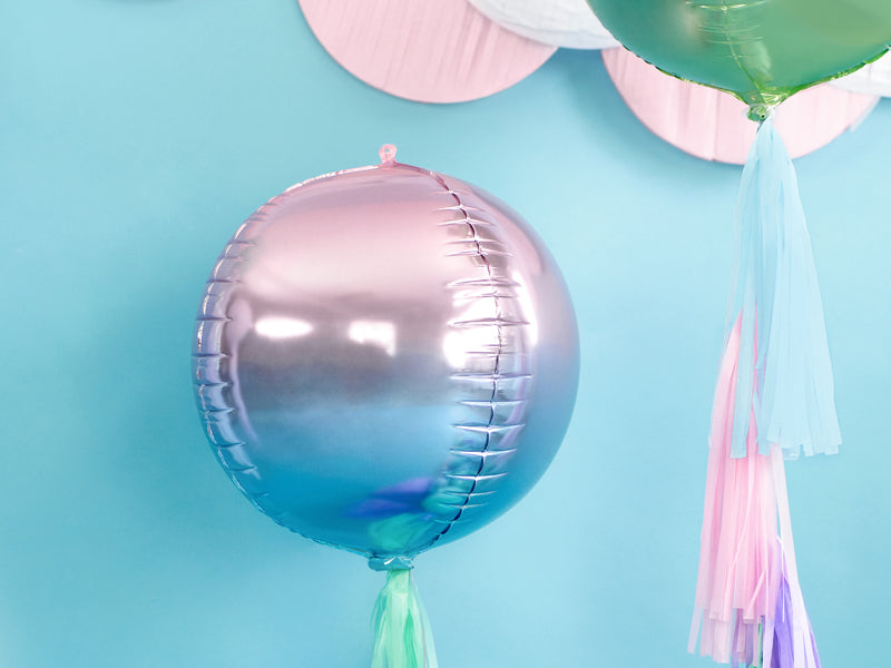 Foil Balloon Ombre Ball - Teminis.lt