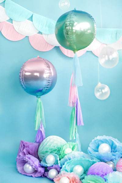 Foil Balloon Ombre Ball - Teminis.lt