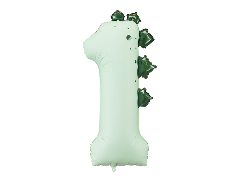 Foil balloon Number ''1'' Dinosaur - Teminis.lt