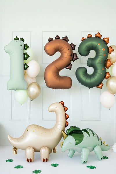 Foil balloon Number ''1'' Dinosaur - Teminis.lt