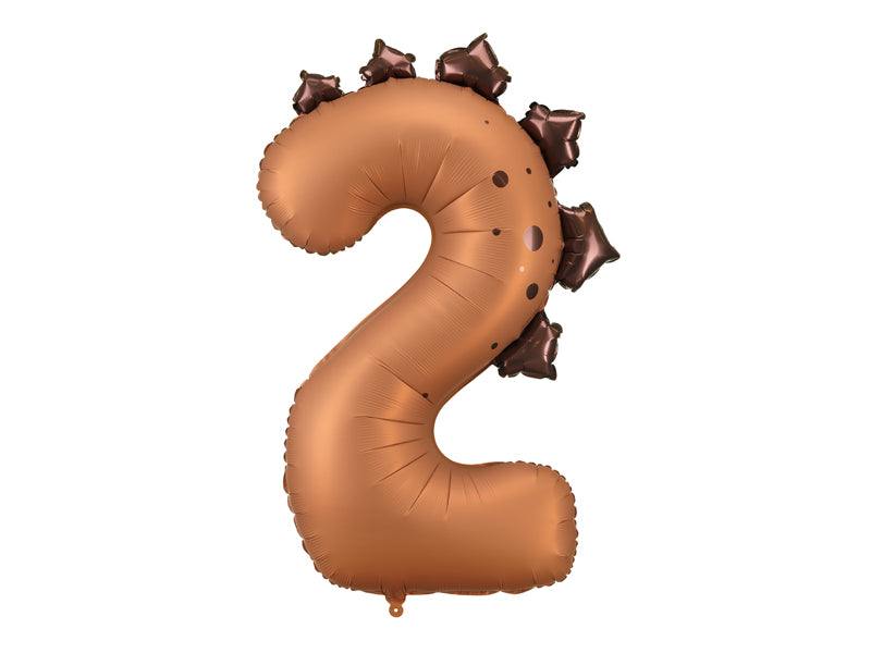 Foil balloon Number ''2'' Dinosaur - Teminis.lt