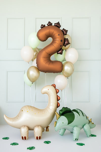 Foil balloon Number ''2'' Dinosaur - Teminis.lt