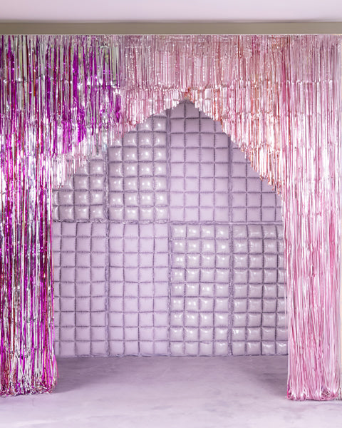 Foil balloon curtain double-sided - Teminis.lt