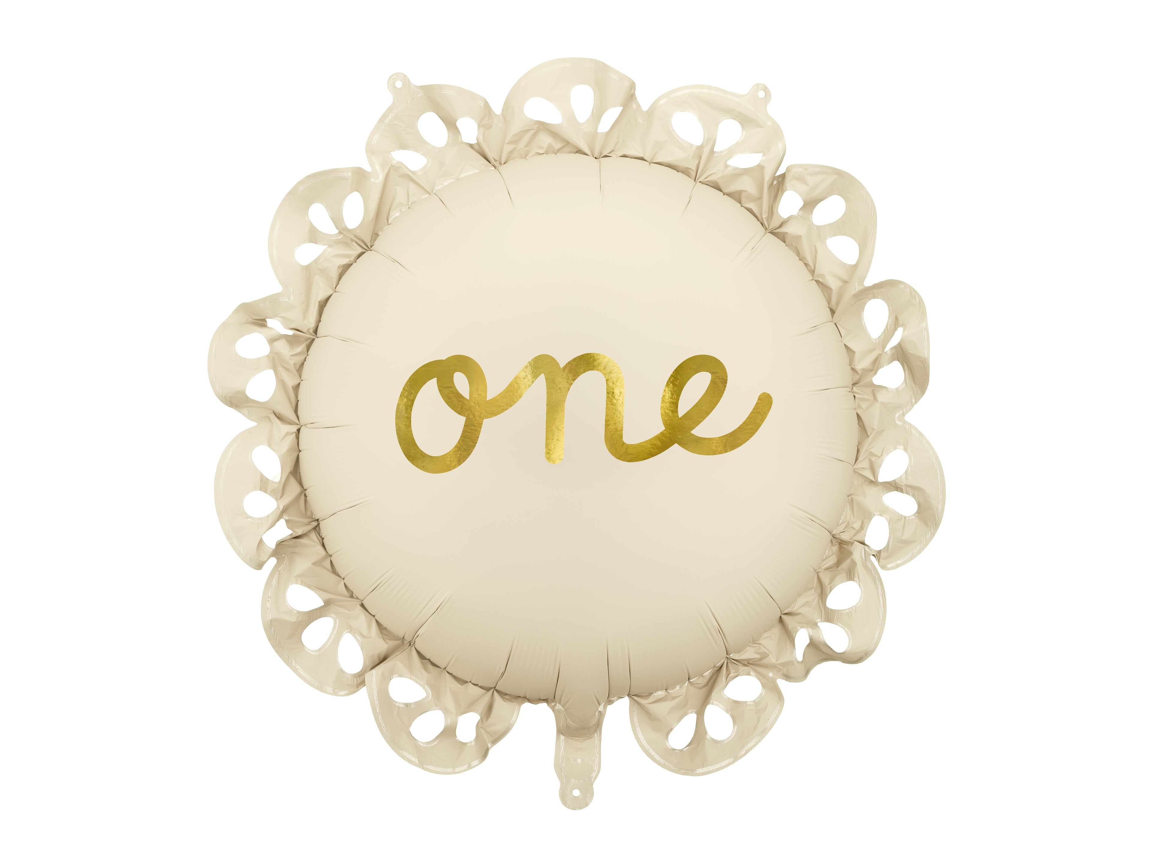 Foil balloon lozenge with ruffle One - Teminis.lt