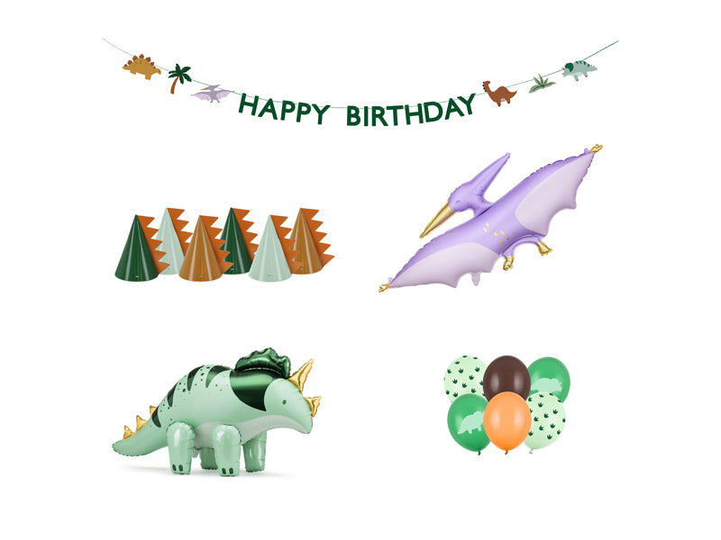 Foil balloons set - Dinosaurs - Teminis.lt