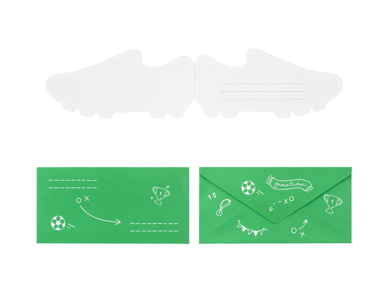 Football Shoe Shape Invitations - Teminis.lt