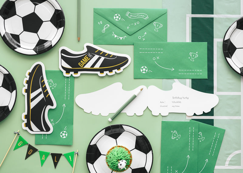 Football Shoe Shape Invitations - Teminis.lt