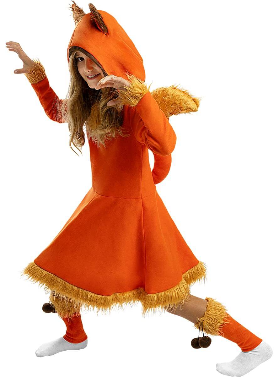 Fox Costume for Girls - Themed Parties | Teminis.lt Teminis.lt
