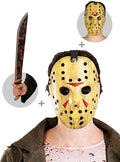 Friday the 13th Jason Mask & Machete Costume Kit Teminis.lt