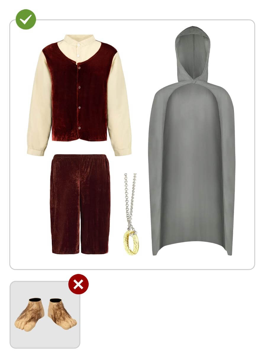 Frodo Costume - The Lord of the Rings | Hobbit Outfit Teminis.lt