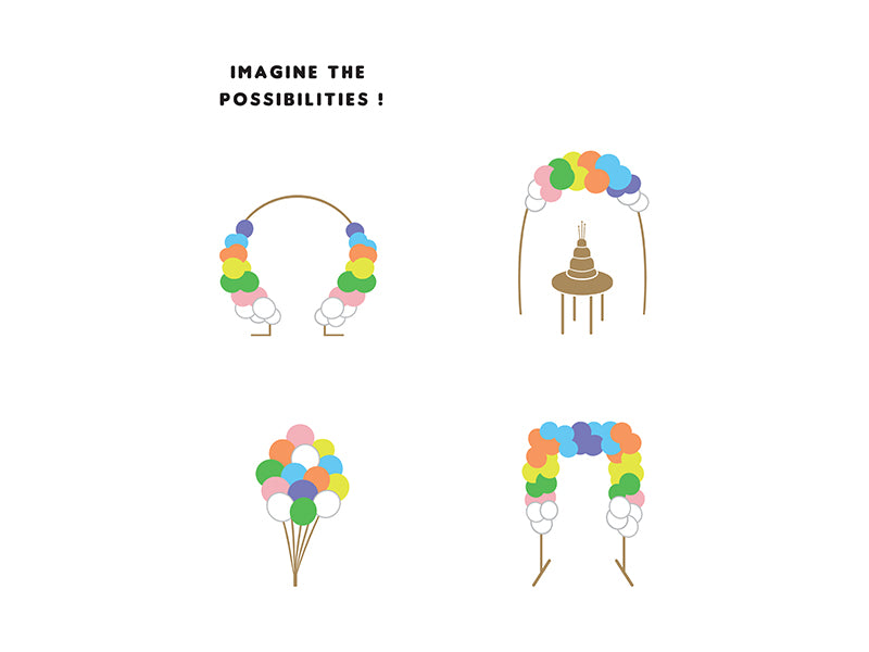 Balloon garland - Rainbow