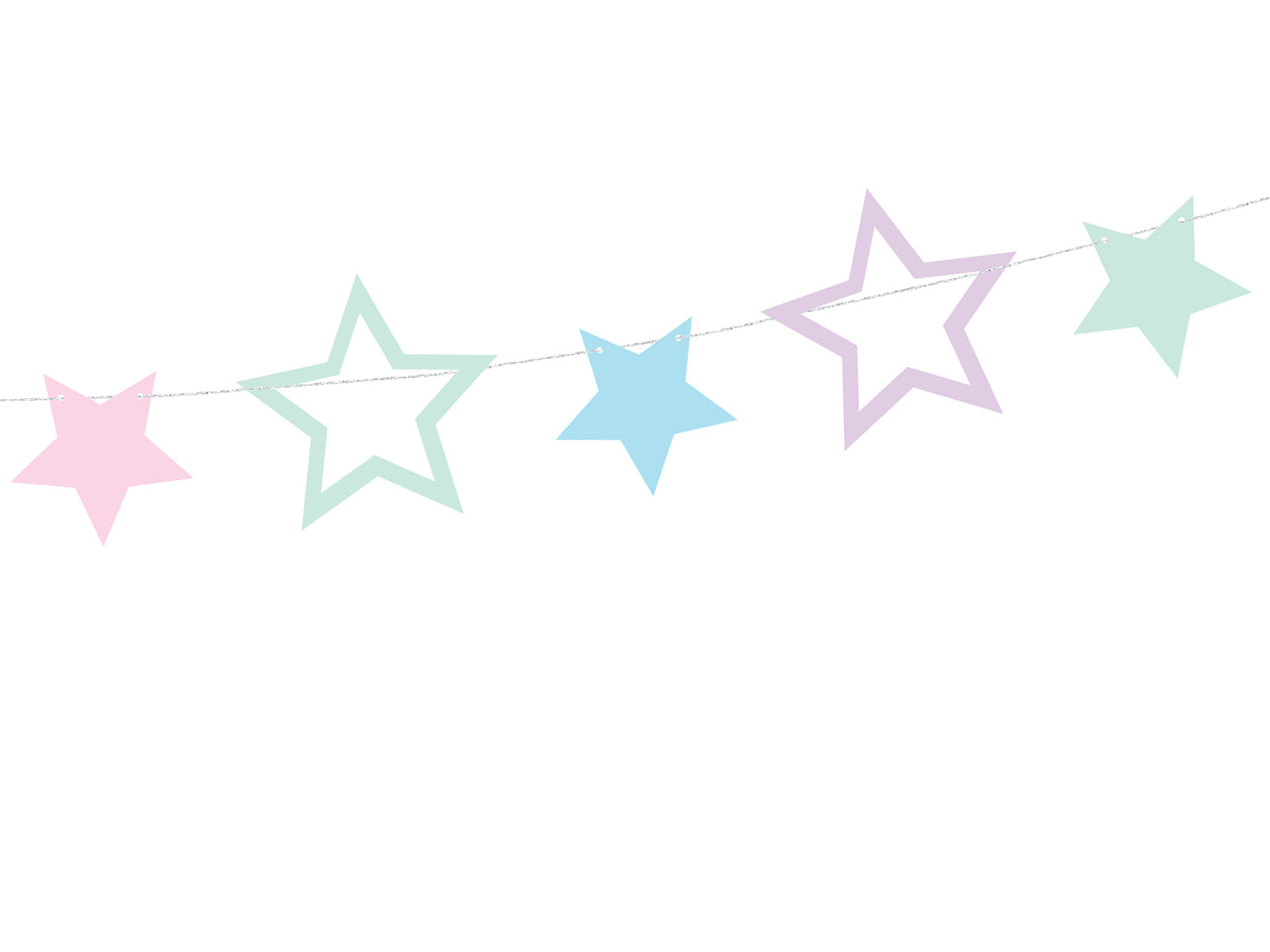 Garland Unicorn - Stars - Teminis.lt
