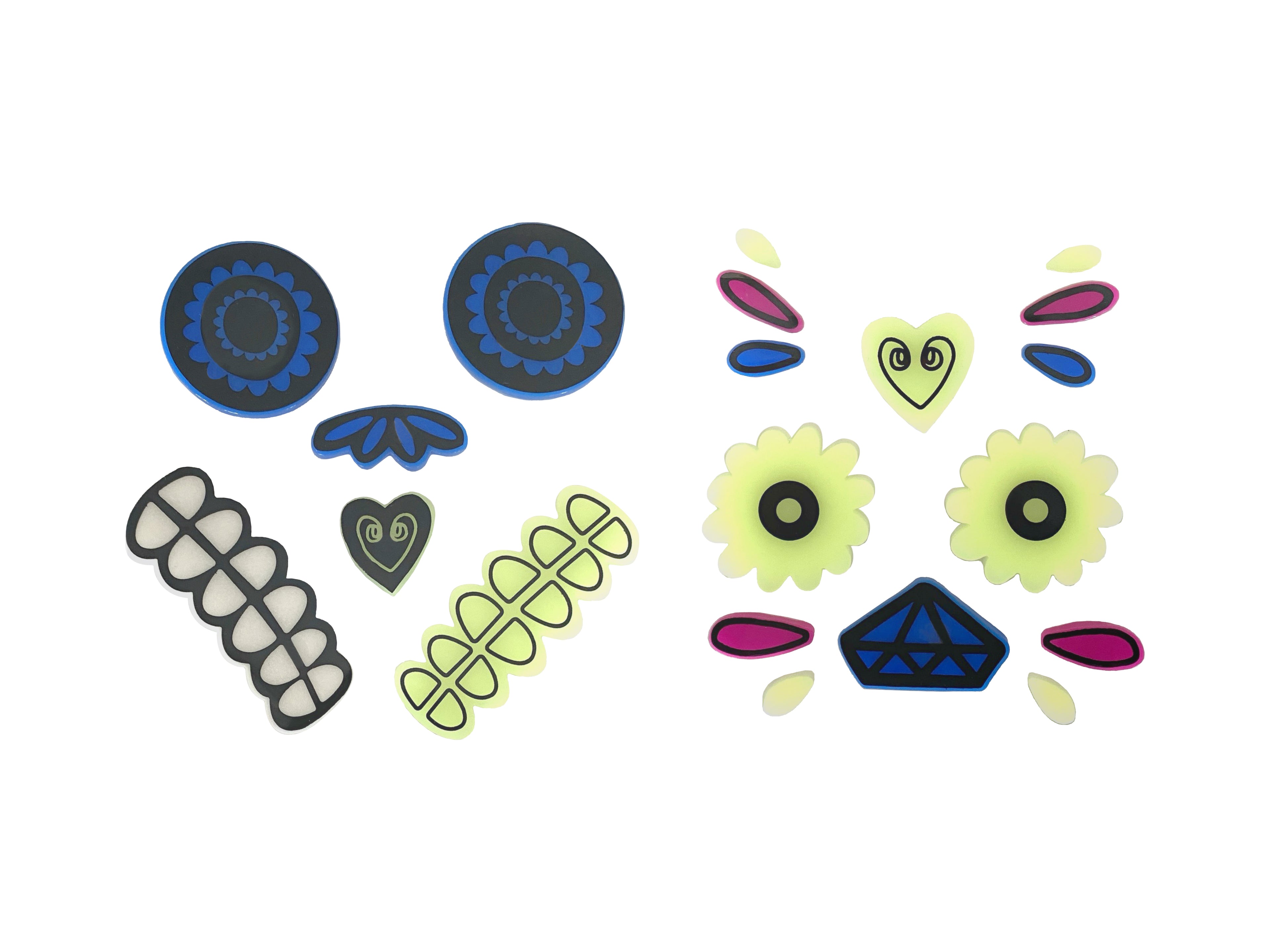 Gel Pumpkin stickers, mix - Teminis.lt