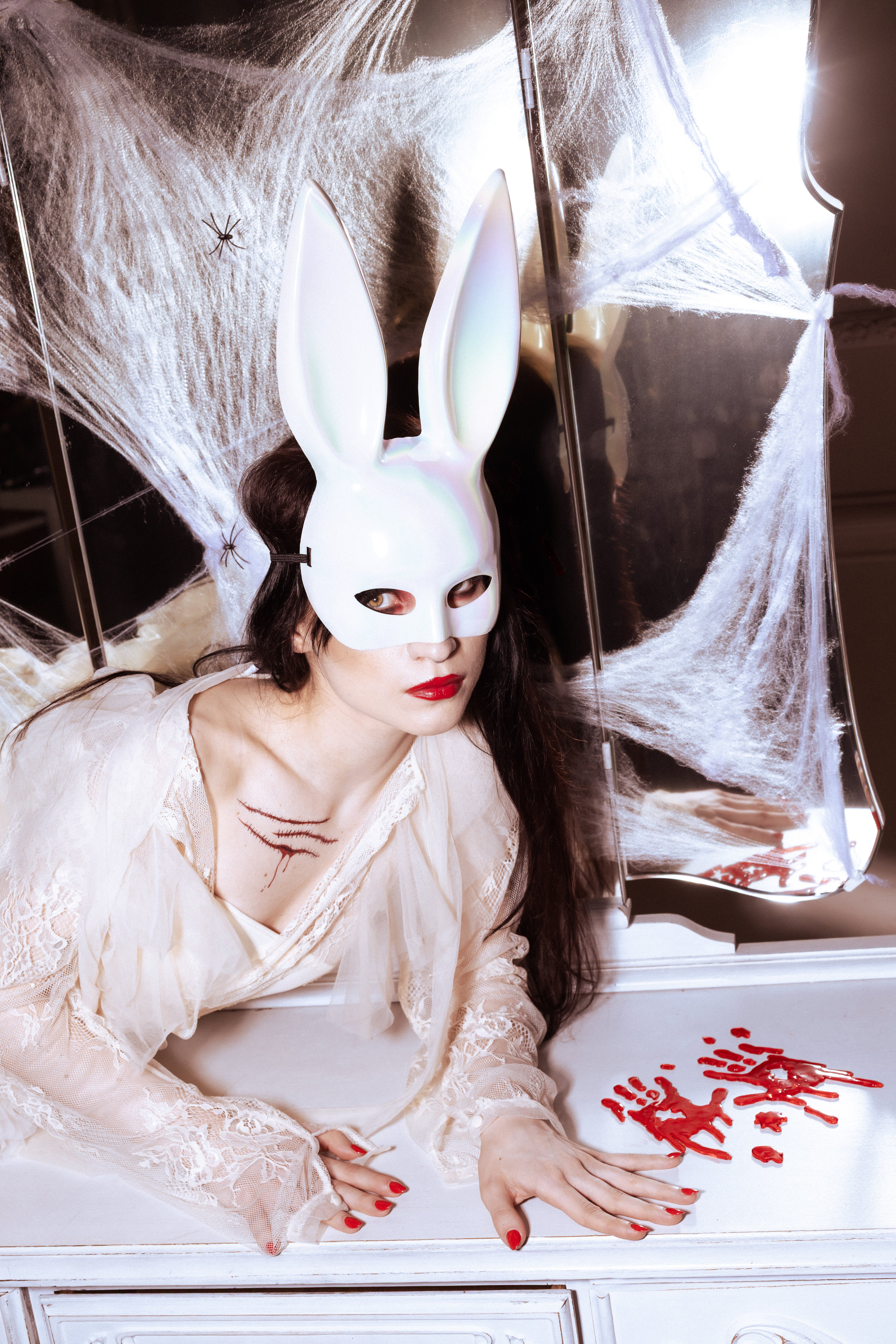 Gel window stickers Bloody Hands - Teminis.lt