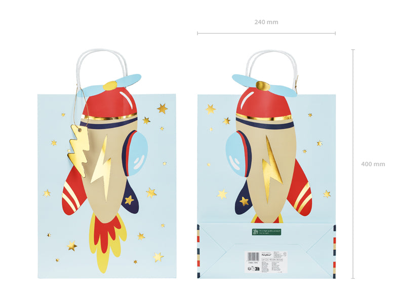 Gift bag Airplane - Teminis.lt