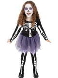 Glow in the Dark Skeleton Costume for Girls Teminis.lt
