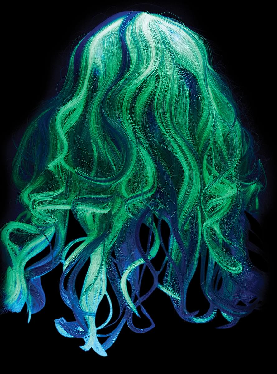 Glow-in-the-Dark Wig for girls - Teminis.lt