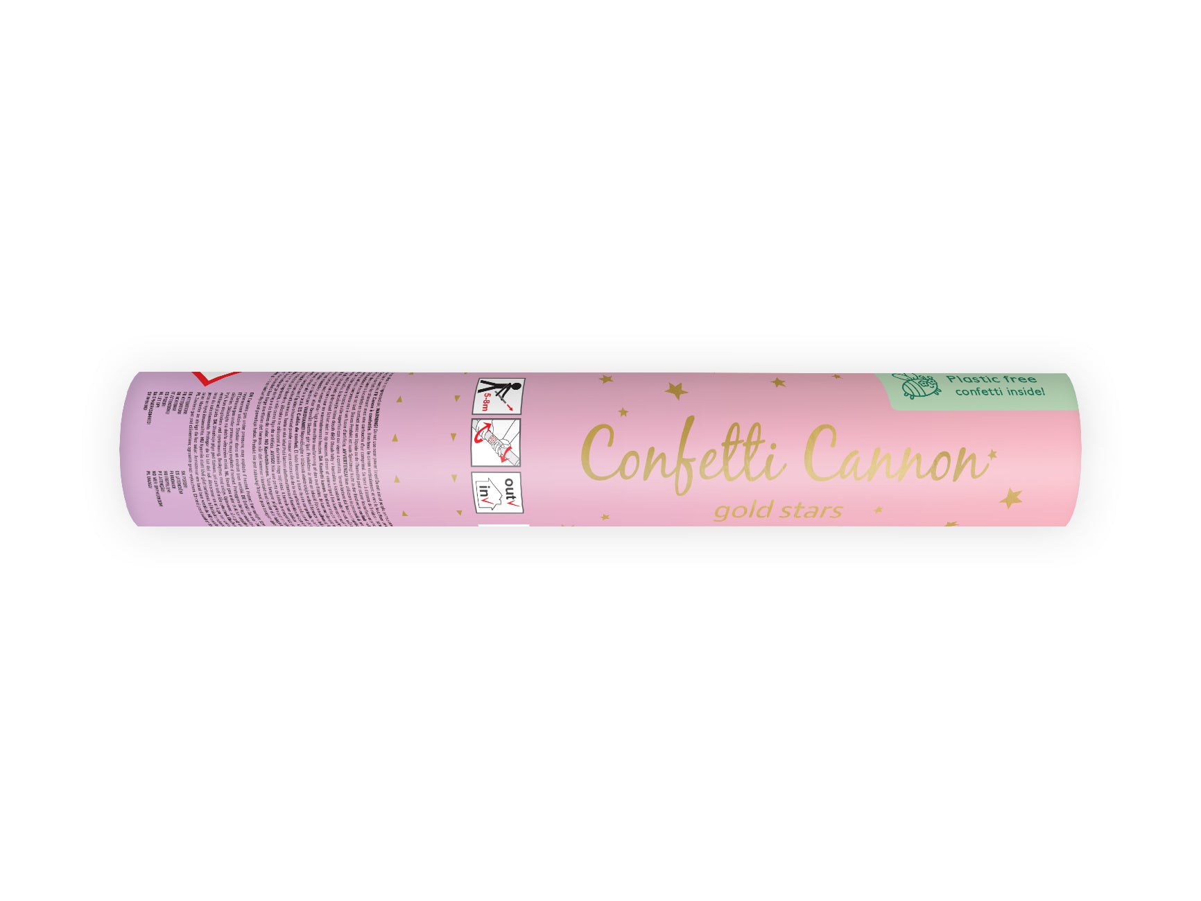 Golden Stars Confetti cannon - Teminis.lt