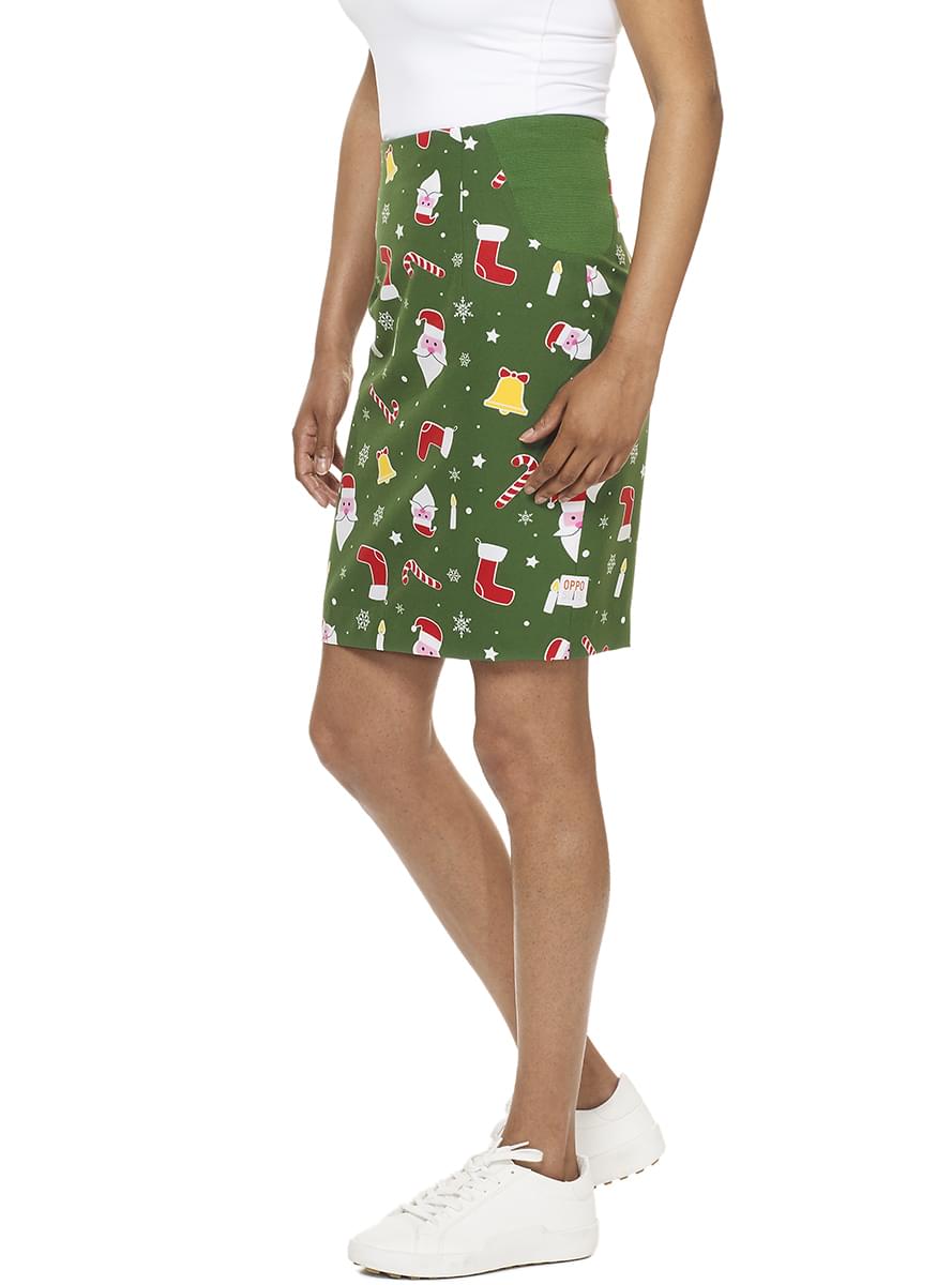 Green Christmas Santababe Suit for Women – Festive Holiday Outfit Teminis.lt