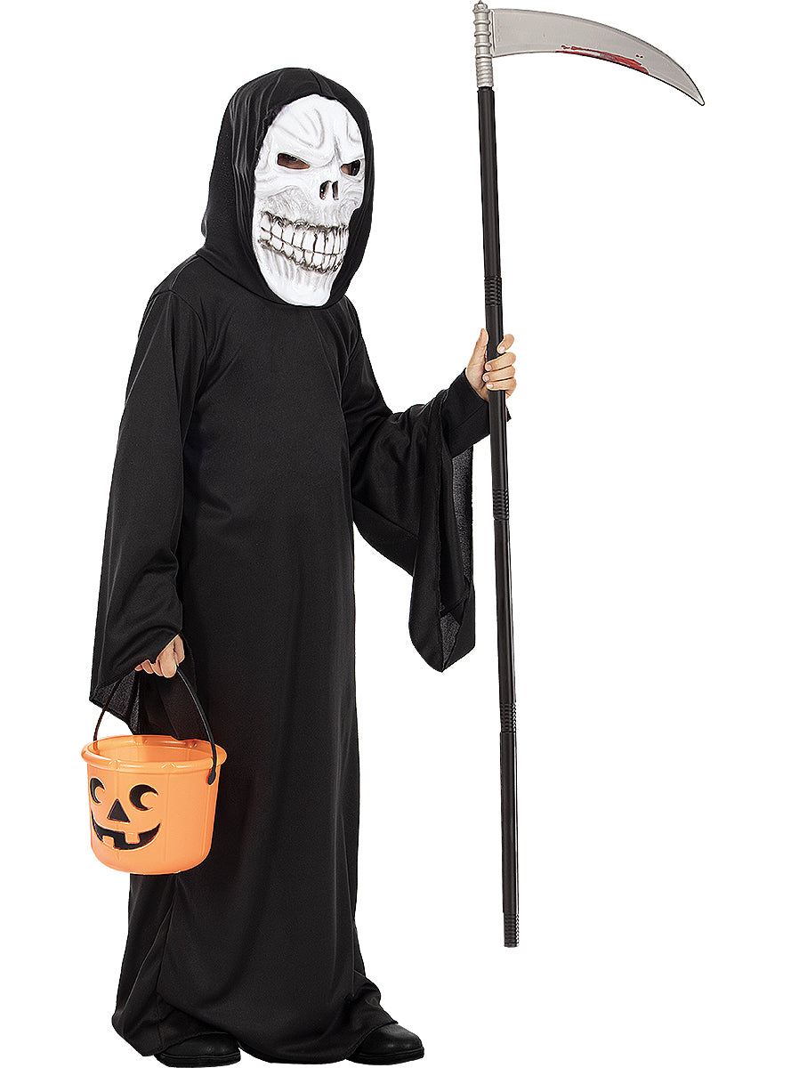 Kids Grim Reaper Costume – Scary Halloween Outfit Teminis.lt