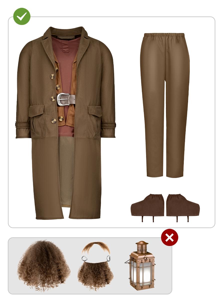 Authentic Hagrid Costume - Harry Potter Fan Gear Teminis.lt