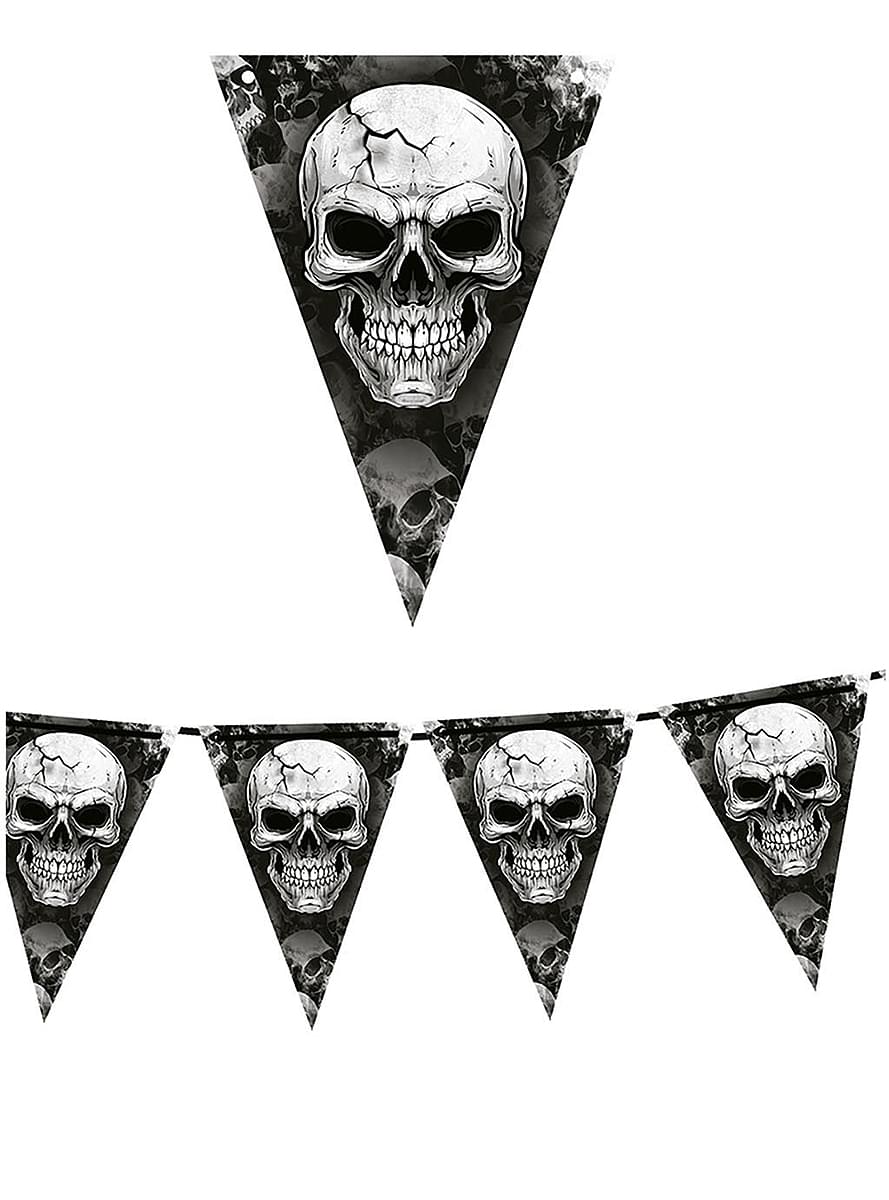 Halloween Skulls Garland - Teminis.lt