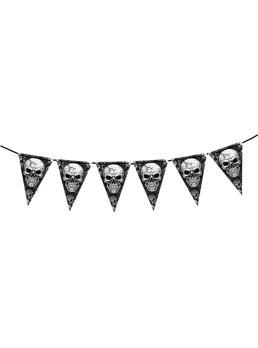 Halloween Skulls Garland Teminis.lt